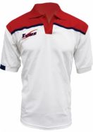 Zeusport, POLO NEGATIVO M C _BIANCO-ROSSO-BLU - Free Time 