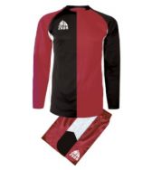 Zeusport, Kit Ares GRANATA-NERO-BIANCO - Voetbaltenues