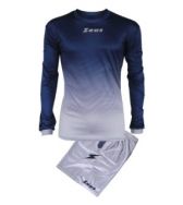 Zeusport, Kit Eros goalkeeper Silver-blu - Keepersbenodigdheden 