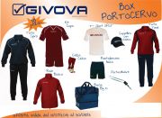 Givova, Box Kit Portocervo Granata-blu - Box kit