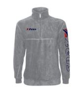 Zeusport, Felpa pile mezza zip Grigio - Free Time 