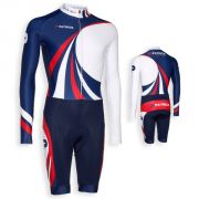 Patrick, CYPERF302 Aerosuit lange mouwen Wit-rood-navy - Cycling collection 2014