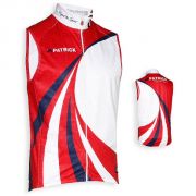 Patrick, CYVIC105 Windtex Light mid season body   Rood-wit-navy - Cycling collection 2014