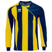 Errea, Maglia Hove LM Blu-giallo - Voetbalshirts
