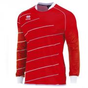 Errea, Maglia Torbay LM Rosso-bianco-grigio - Voetbalshirts