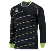 Errea, Maglia Torbay LM Nero-verdefluo-bianco - Voetbalshirts