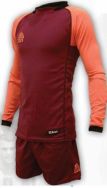 Zeusport, Kit Athos GRANATA-ARANCIO - Voetbaltenues