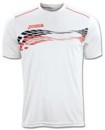 Joma, Shirt Picasho 5 White-orange - Tenniskleding