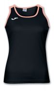 Joma, Katy Woman Sleeveless Jersey Black salmonfluor - Dames-sportkleding