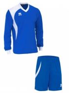 Errea, Set Neath shirt+ short L/S royal/bianco - Voetbaltenues