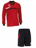 Errea, set Derby shirt+ Neath short L/S rosso/blu - Voetbaltenues