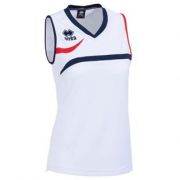 Errea, Maglia Vitoria Donna Bianco-blu - Dames-sportkleding