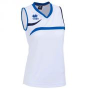 Errea, Maglia Vitoria Donna Bianco-azzurro - Dames-sportkleding