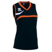 Errea, Maglia Vitoria Donna Nero-arancio - Dames-sportkleding