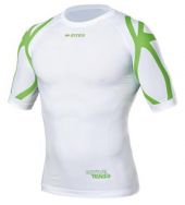 Errea, FYSIO SHIRT SS  White green -  Active Tense 3D underwear 