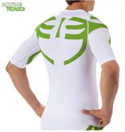Errea, FYSIO SHIRT SS  White green -  Active Tense 3D underwear 