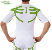 Errea, FYSIO SHIRT SS  White green -  Active Tense 3D underwear 