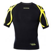 Errea, SAIPH SHIRT S/S AD  BLACK YELLOW_FLUO -  Active Tense 3D underwear 