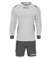 Zeusport, Kit GK Paros Bianco-Grigio Scuro-Arancio Fluo - Keepersbenodigdheden 