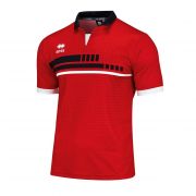 Errea, Maglia Robert S/S Red Black White - Voetbalshirts