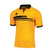 Errea, Maglia Robert S/S Yellow Black Anthracite - Voetbalshirts