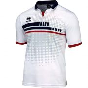 Errea, Maglia Robert S/S White Navy Red - Voetbalshirts