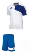 Errea, Kit Marcus Short Sleeve  white royal - Voetbaltenues