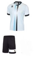 Errea, Kit Bremen short sleeve white black aqua - Voetbaltenues