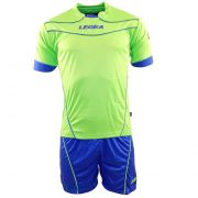 Legea, KITR014 Tuono Brasilia verde fluo/azzurro - Voetbaltenues