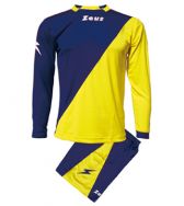 Zeusport, Kit Ergo Blu-Giallo - Voetbaltenues