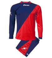 Zeusport, Kit Ergo Blu-Rosso - Voetbaltenues