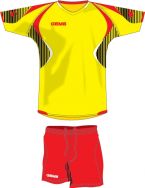 Gems, AB03 Kit Indiana Giallo/Rosso - Voetbaltenues