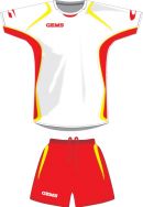 Gems, AA04 Kit Arizona Bianco/Rosso - Voetbaltenues