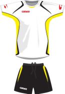 Gems, AA04 Kit Arizona Bianco/Nero - Voetbaltenues