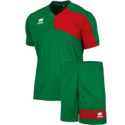 Errea, Kit Marcus Short Sleeve  Green Red - Voetbaltenues