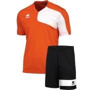 Errea, Kit Marcus Short Sleeve  orange white - Voetbaltenues
