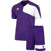 Errea, Kit Marcus Short Sleeve  purple white - Voetbaltenues