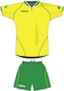 Gems, AB01 Kit Alabama Giallo/Verde - Voetbaltenues