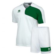 Errea, Kit Marcus Short Sleeve  white green - Voetbaltenues
