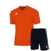 Errea, Set Vega shirt/ Bonn short Arancio nero - Voetbaltenues