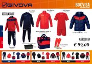 Givova, Box Visa aktie bij afn. 30 st. rosso blu - Box kit