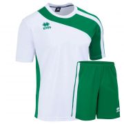 Errea, Set Bolton shirt+ short bianco/verde - Voetbaltenues