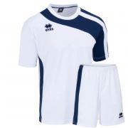 Errea, Set Bolton shirt+ short bianco/nero - Voetbaltenues