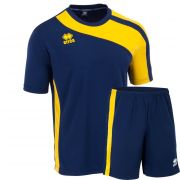 Errea, Set Bolton shirt+ short blu/giallo - Voetbaltenues