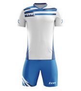 Zeusport, Kit Itaca Bianco royal blu  - Voetbaltenues