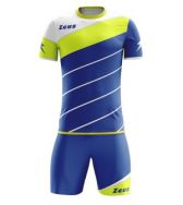 Zeusport, Kit Lybra Electric Royal-Giallo Fluo-Bianco - Voetbaltenues