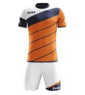 Zeusport, Kit Lybra Arancio-bianco-blu - Voetbaltenues