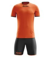 Zeusport, Kit Sticker  Arancio fluo nero - Voetbaltenues