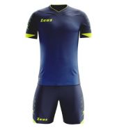 Zeusport, Kit Virgo Blu-royal-giallofluo - Voetbaltenues