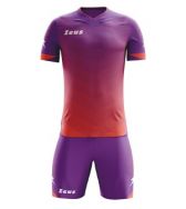 Zeusport, Kit Virgo Viola-solar red - Voetbaltenues